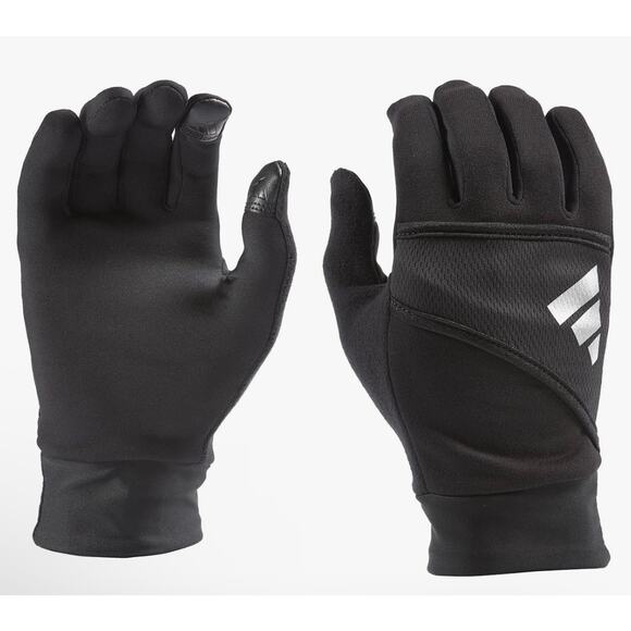 adidas Accessories - NEW ADIDAS Running Touchscreen Reflective Gloves Black Women's Large